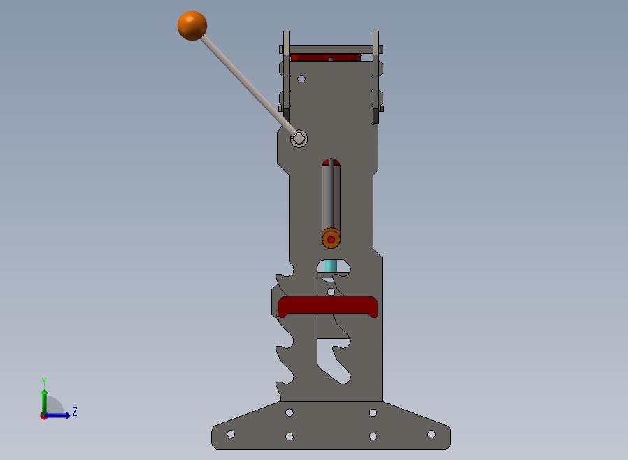 B23-液压机设备左视图