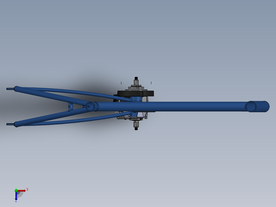 日星精品电机夹具俯视图