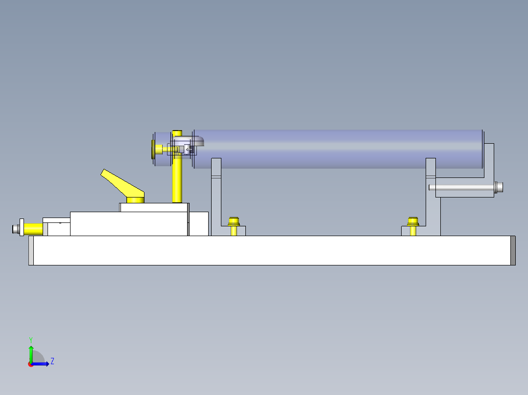 杠杆式千分表调整机构左视图