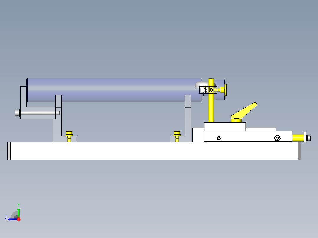 杠杆式千分表调整机构右视图