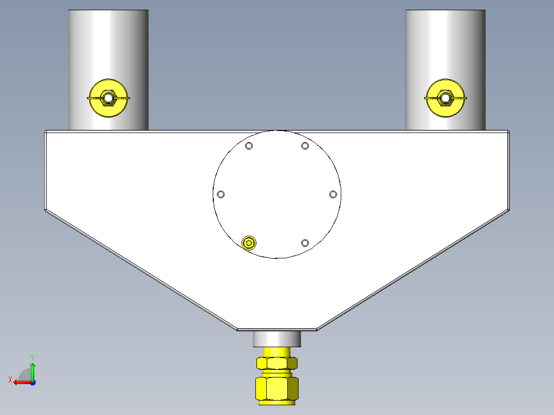 气液分离排气盒后视图