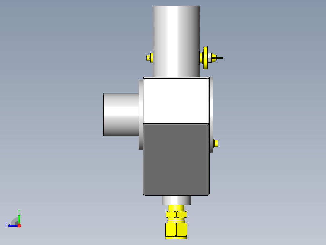 气液分离排气盒右视图