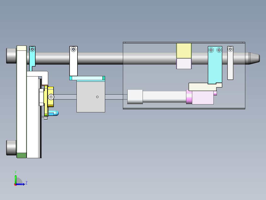 端面缺陷检测设备CCD检测机sw17可编辑左视图
