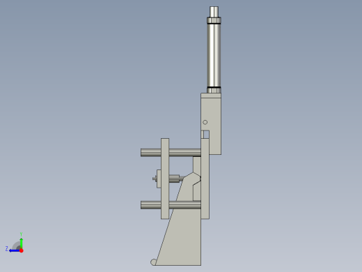 多功能钻孔工序工装设备3D模型右视缩略图