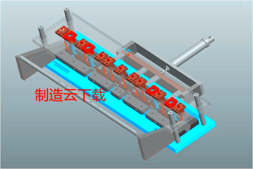 多功能钻孔工序工装设备3D模型缩略图