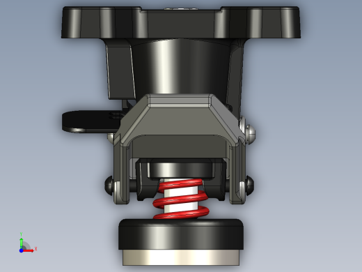 车锁3D模型前视缩略图