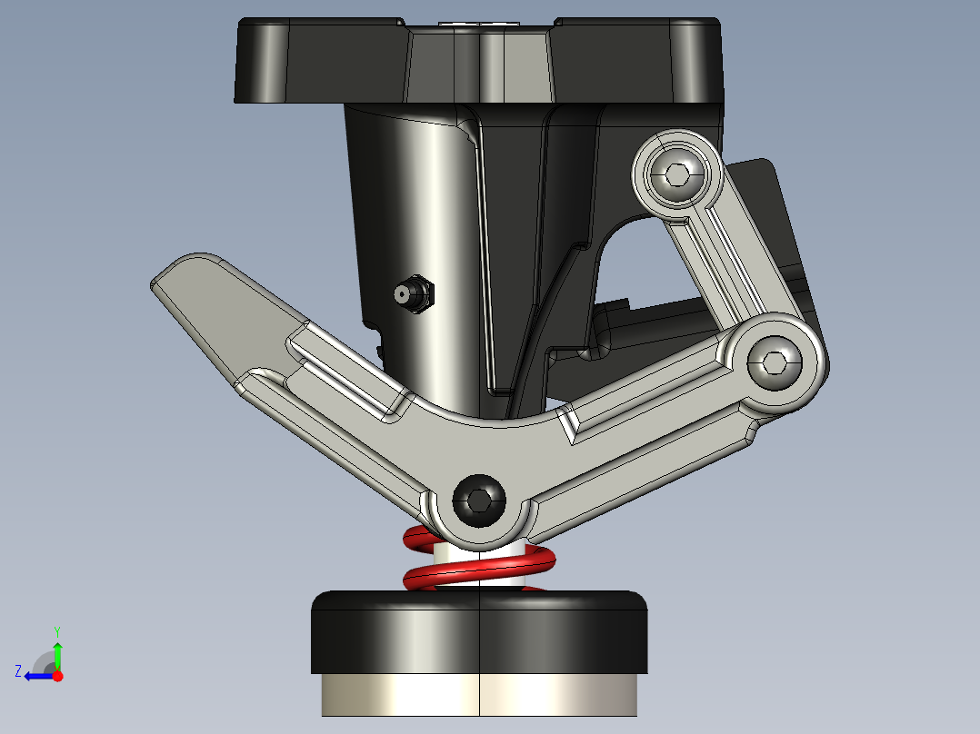 车锁3D模型右视图