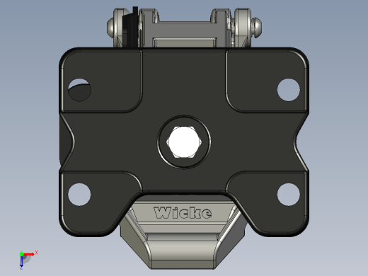 车锁3D模型俯视缩略图