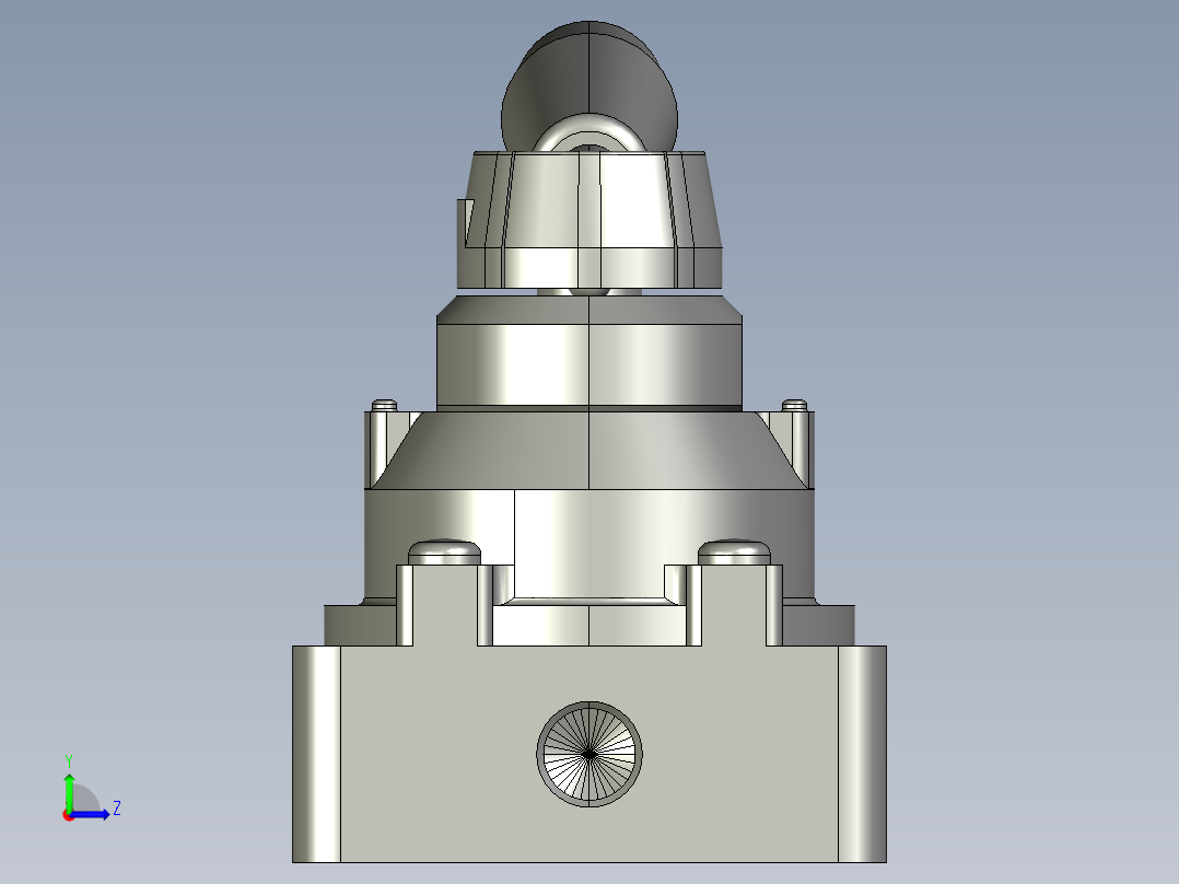 SMC 换向阀设计图纸左视图