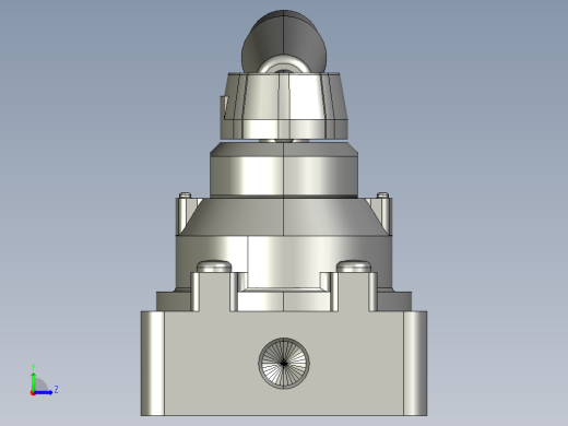 SMC 换向阀设计图纸左视缩略图