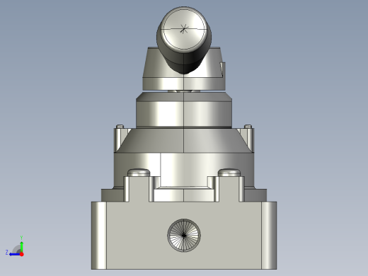 SMC 换向阀设计图纸右视缩略图