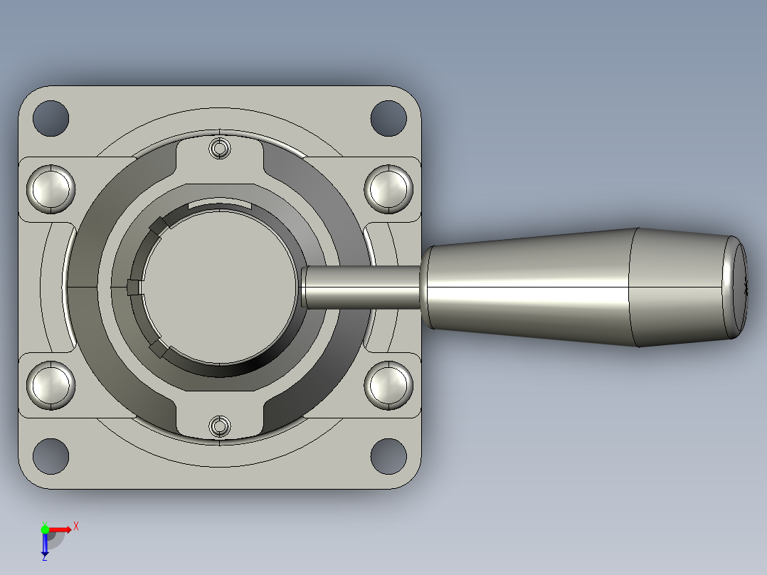 SMC 换向阀设计图纸俯视图