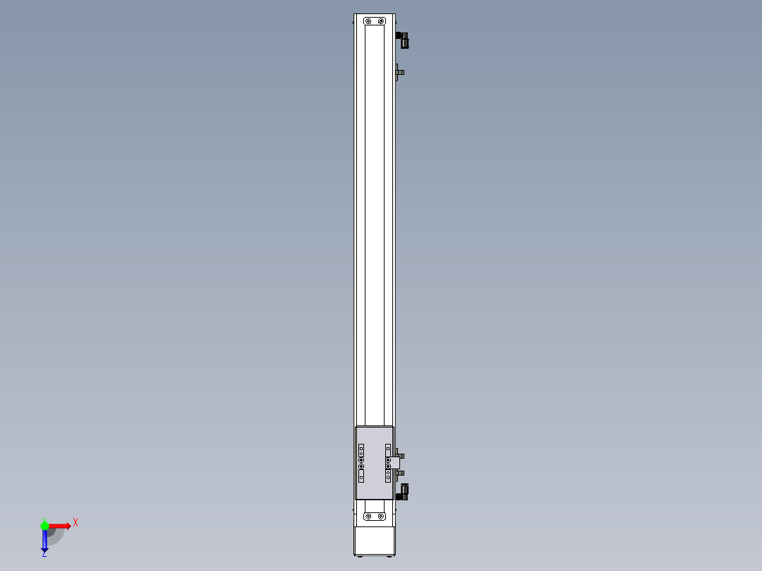 Toyo东佑达直线模组-ECH6-600-BM+煞車俯视图