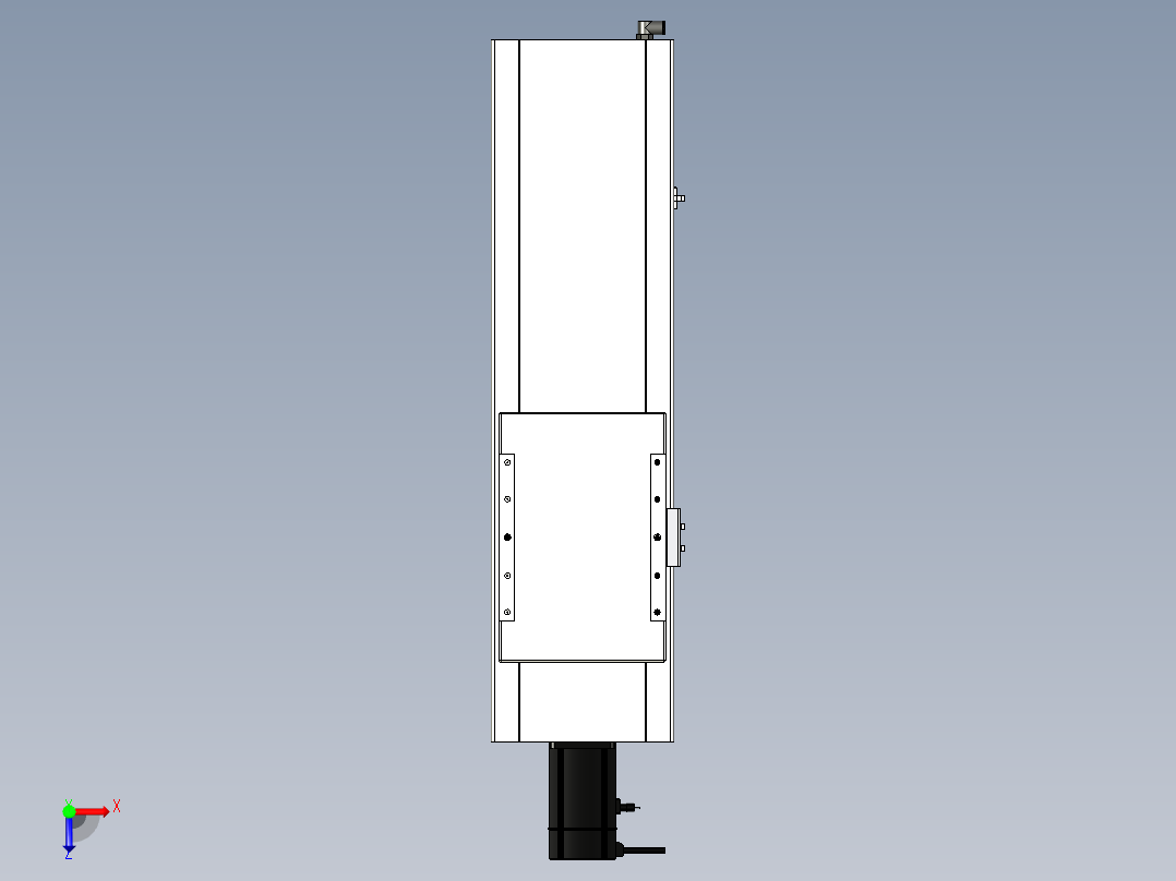 Toyo东佑达直线模组-ECH22-400-BC-M75-C4俯视图