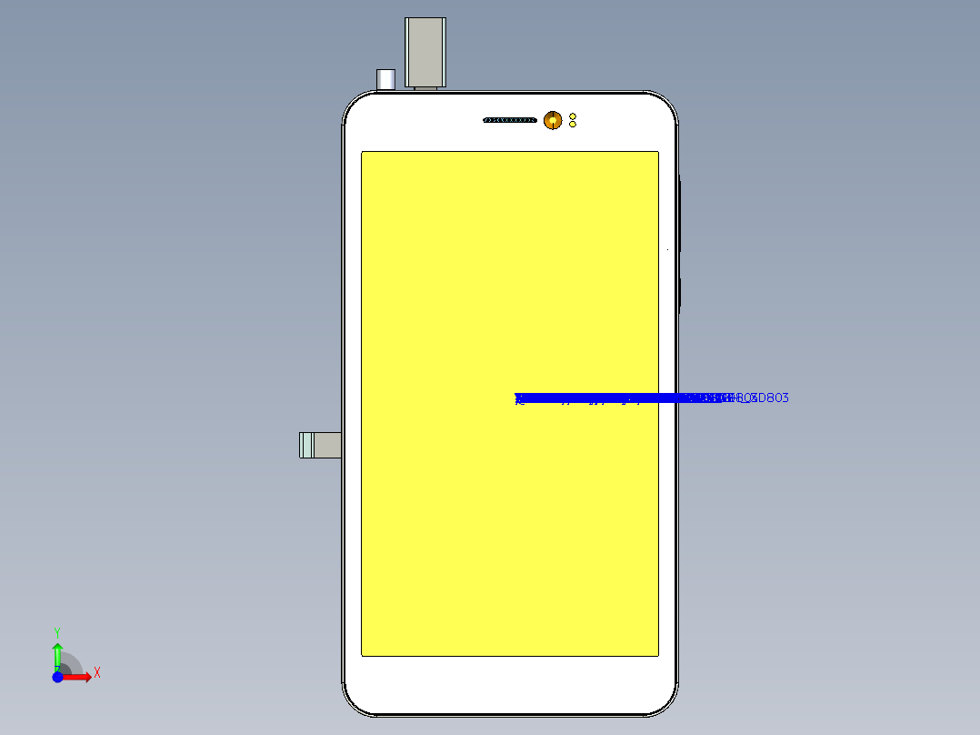 7寸智能手机前视图