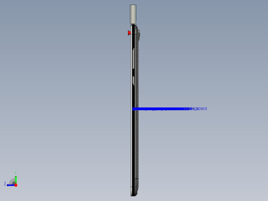 7寸智能手机右视图