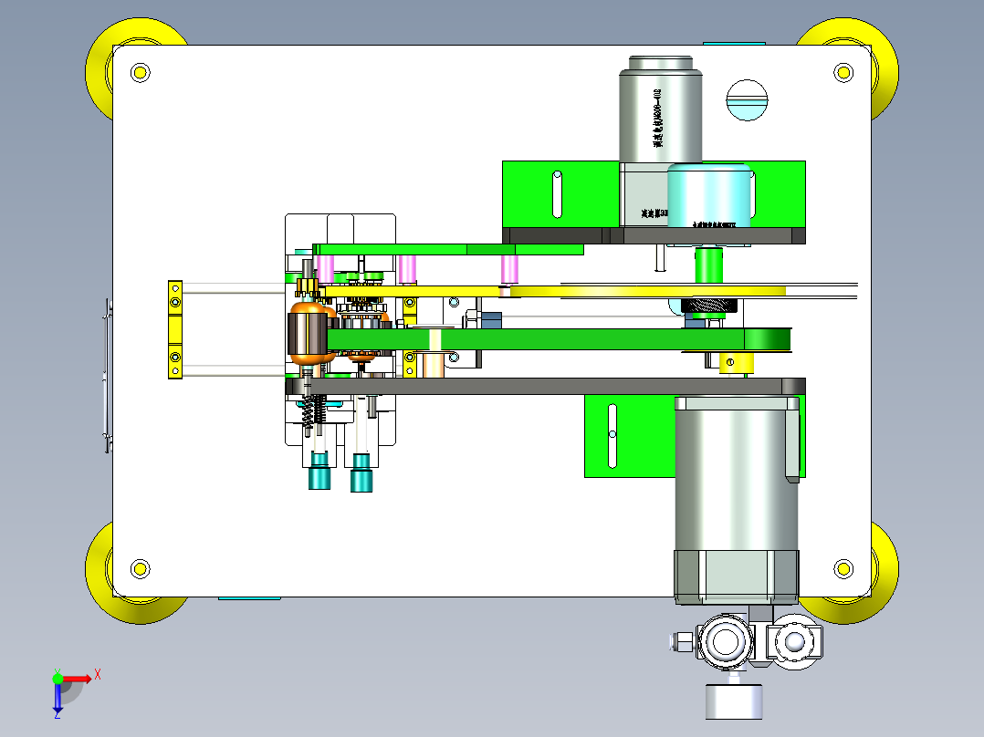 A37_马达转子抛光机（小电机表面抛光设备）俯视图