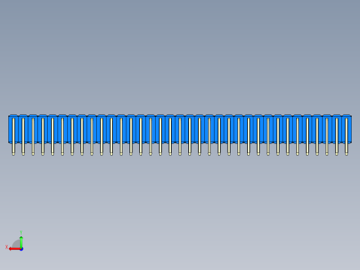 彩色公排针 100mil 2.54mm 系列-DS1022_blue_3x35p_100mil_TypeD_rev1.0后视缩略图