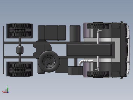 9.R365重型卡车 3d模型图纸后视缩略图