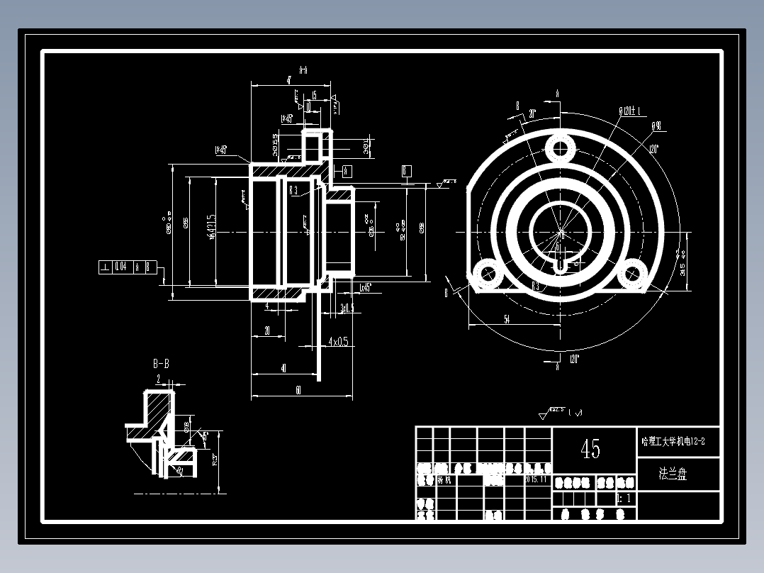 制定CA6140车床法兰盘84003加工工艺设计钻4孔的钻床夹具设计