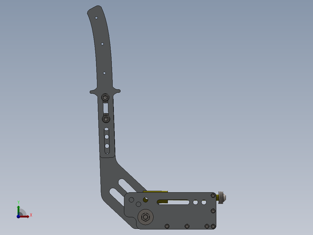 汽车手刹设计前视图