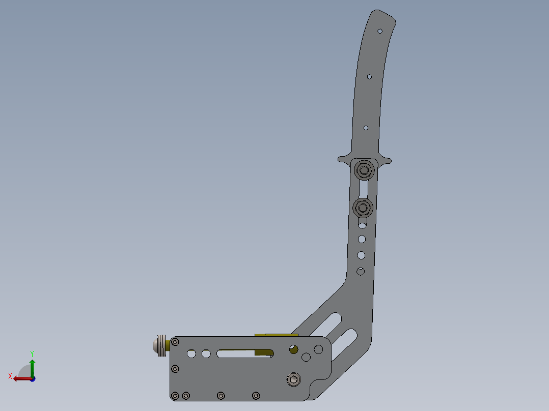 汽车手刹设计后视图