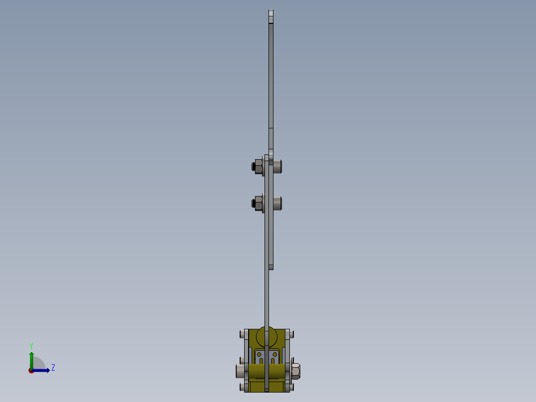 汽车手刹设计左视图