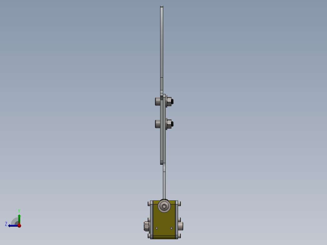 汽车手刹设计右视图