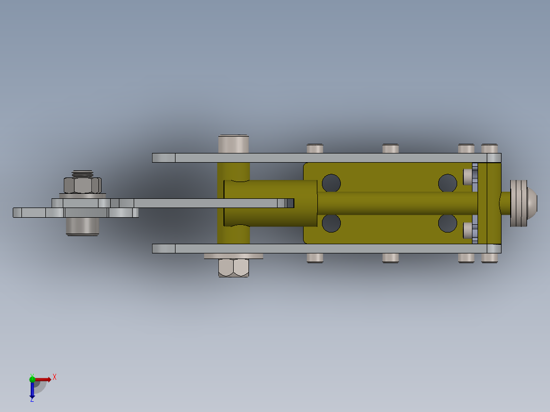 汽车手刹设计俯视图