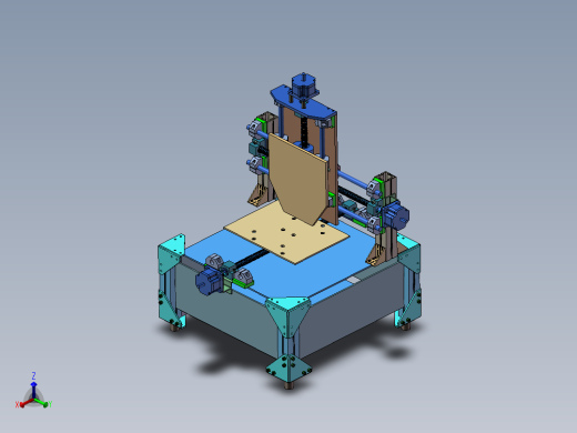 3轴小数控机床结构设计模型