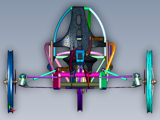 高科技三轮自行车前视缩略图