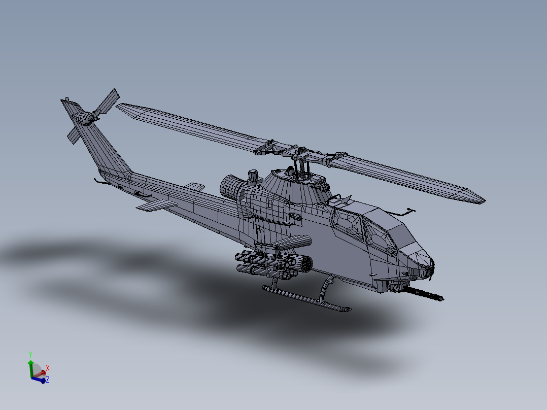 直升飞机 飞机模型设计 (23)