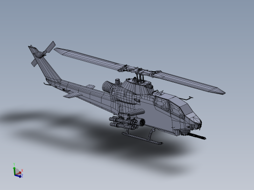 直升飞机 飞机模型设计 (23)