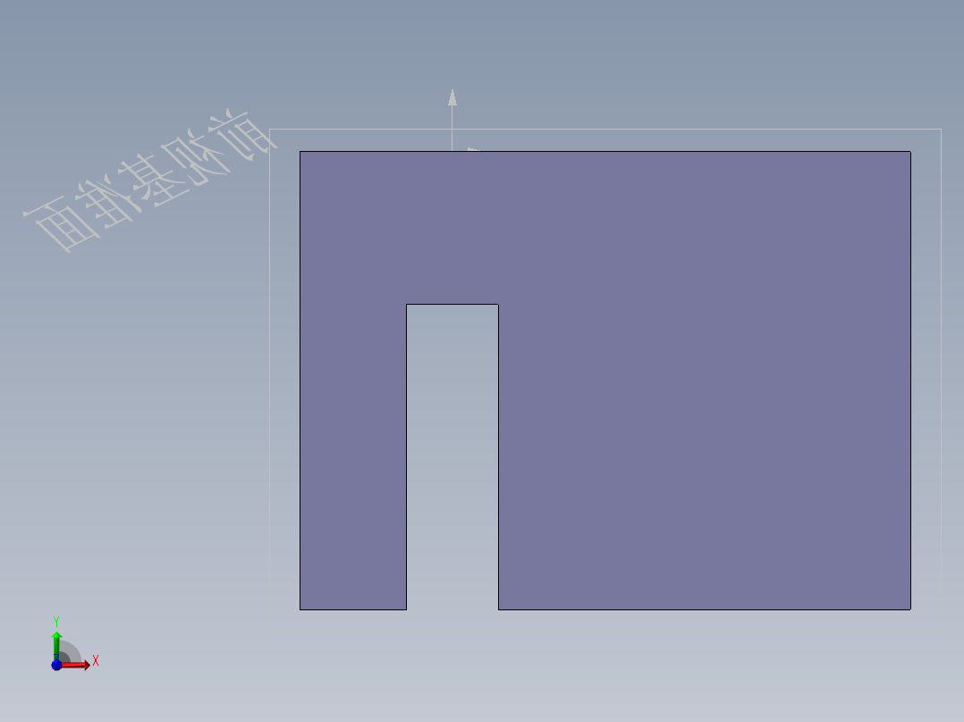 S4 固定铰链座前视图