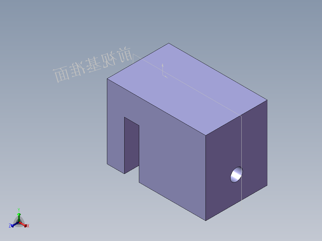 S4 固定铰链座正等轴测图