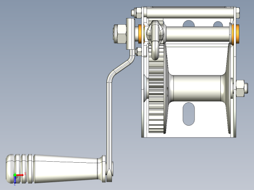绞车 卷扬机 (38)俯视缩略图