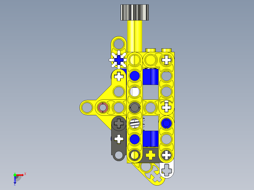 乐高起重机 CATIA STP俯视图
