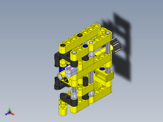 乐高起重机 CATIA STP正等轴测缩略图