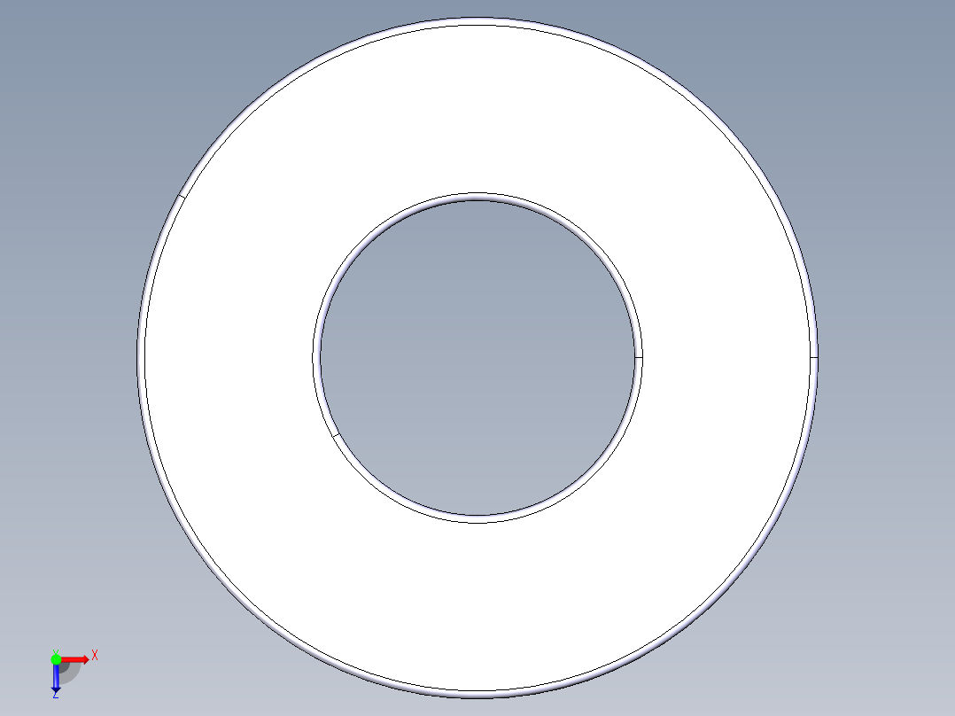 平面推力球轴承51101俯视图