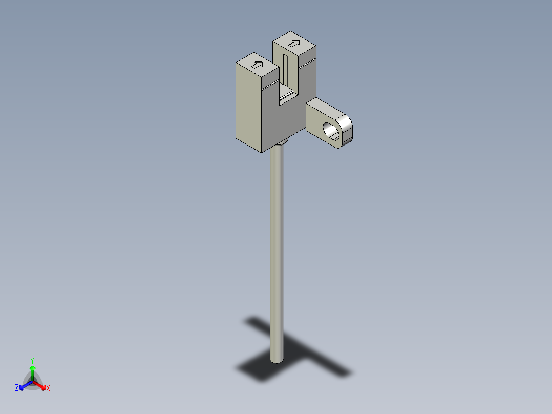 槽型光电传感器LU-T45_3D