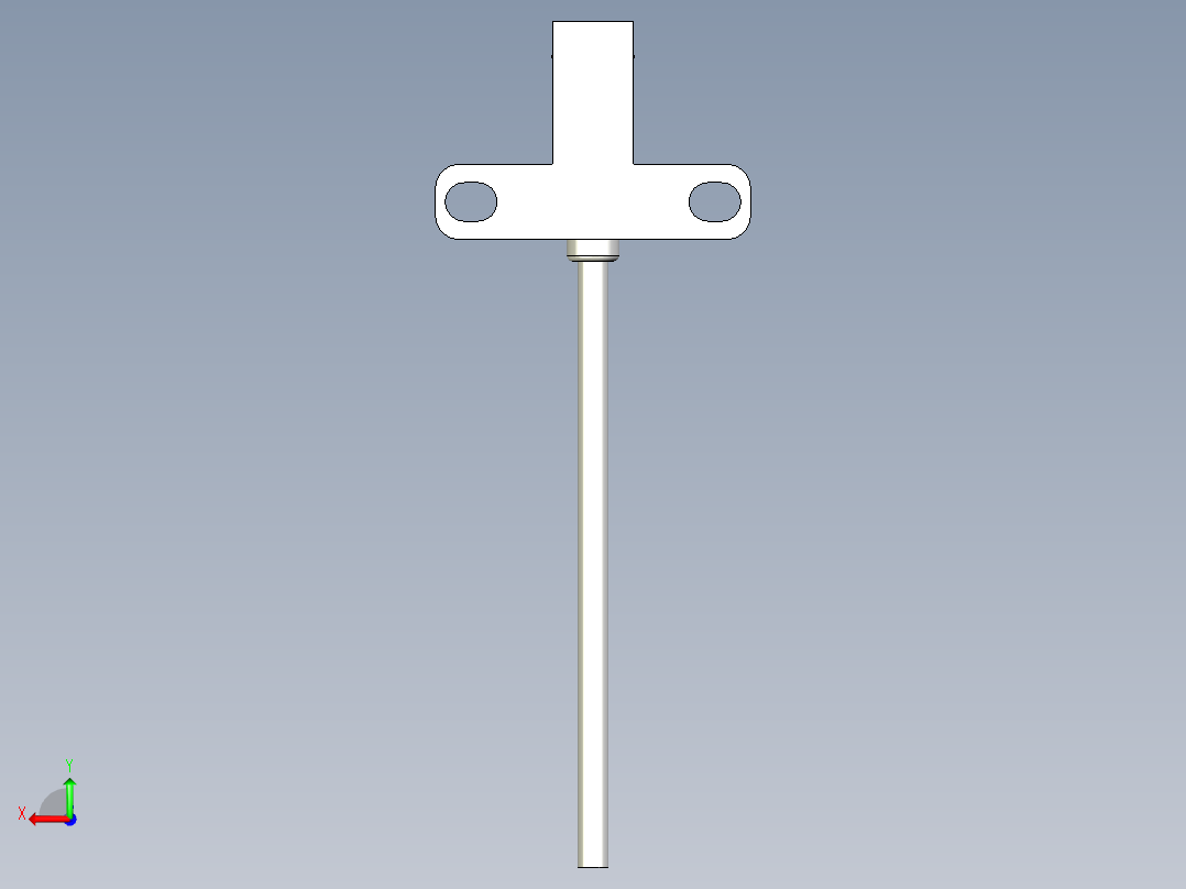 槽型光电传感器LU-T45_3D后视图