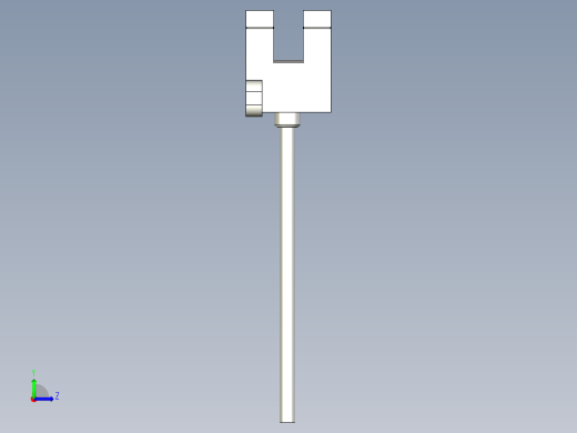 槽型光电传感器LU-T45_3D左视缩略图