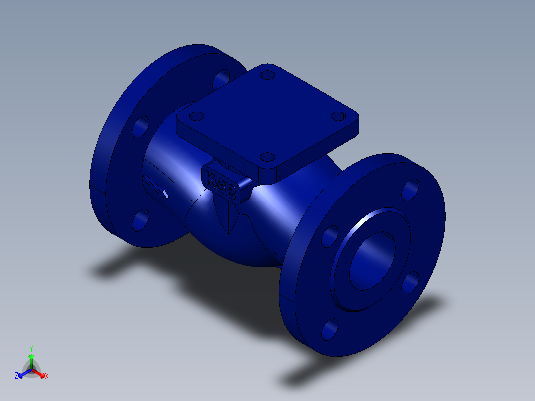 阀门模型-BOA_H_R_Straight_Body_DN50_PN16主视图