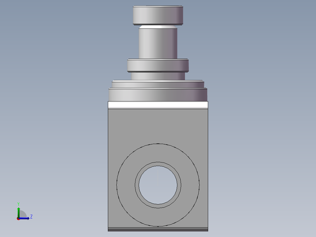 管道型节流阀PSA12（12厘）左视图