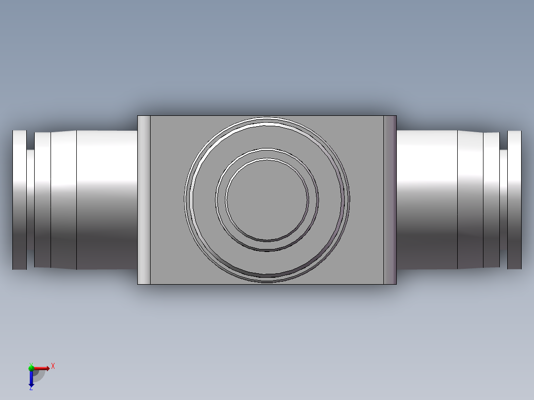 管道型节流阀PSA12（12厘）俯视图