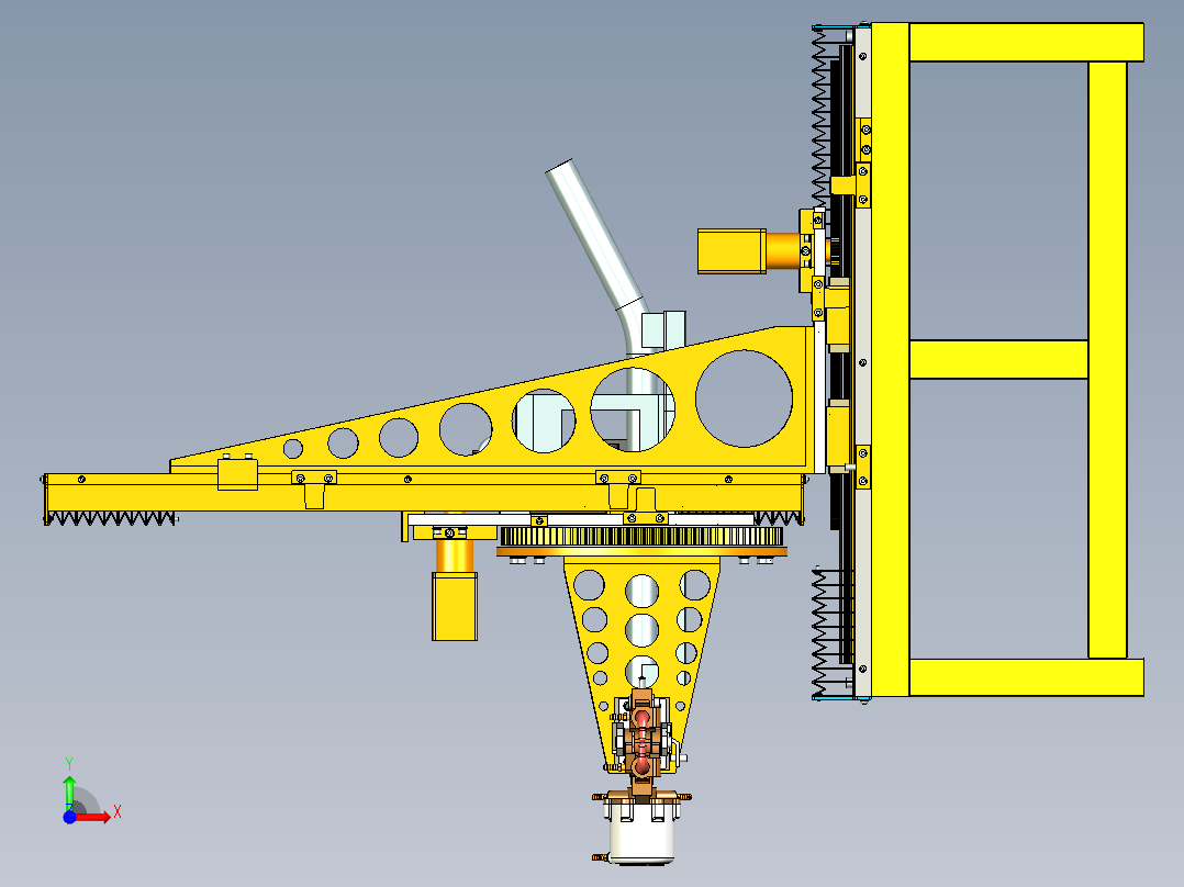 汽车行业-门槛电阻自动焊机前视图