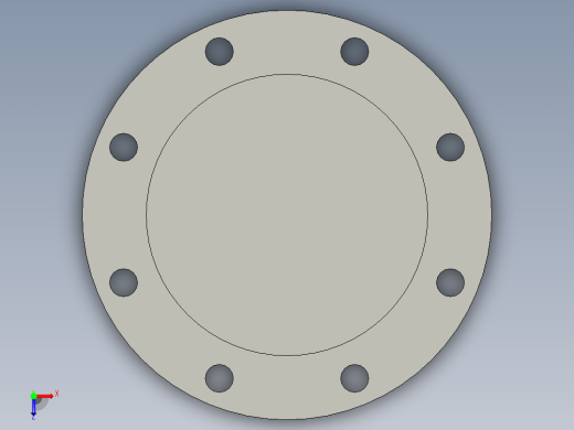 船舶管路系统SeaCor_Blind Flange_37J153060_6in俯视缩略图