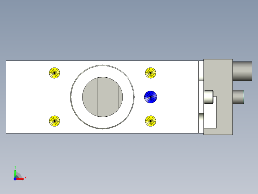 德克斯TUNKERS气缸数模SZK_63x40_A12_T12_TUENKERS前视缩略图