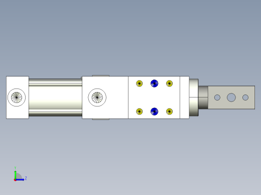 德克斯TUNKERS气缸数模SZK_63x40_A12_T12_TUENKERS左视缩略图