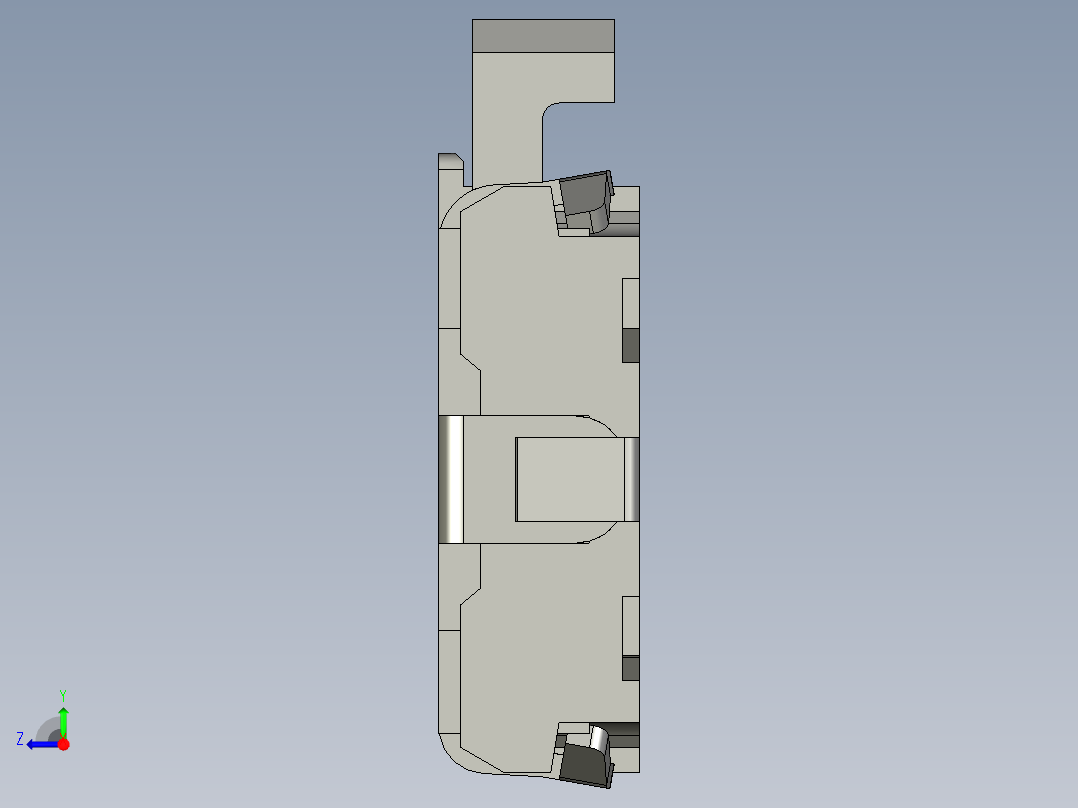 14.7㎜ x 3.5㎜两路侧面操纵SMD轻触开关右视图